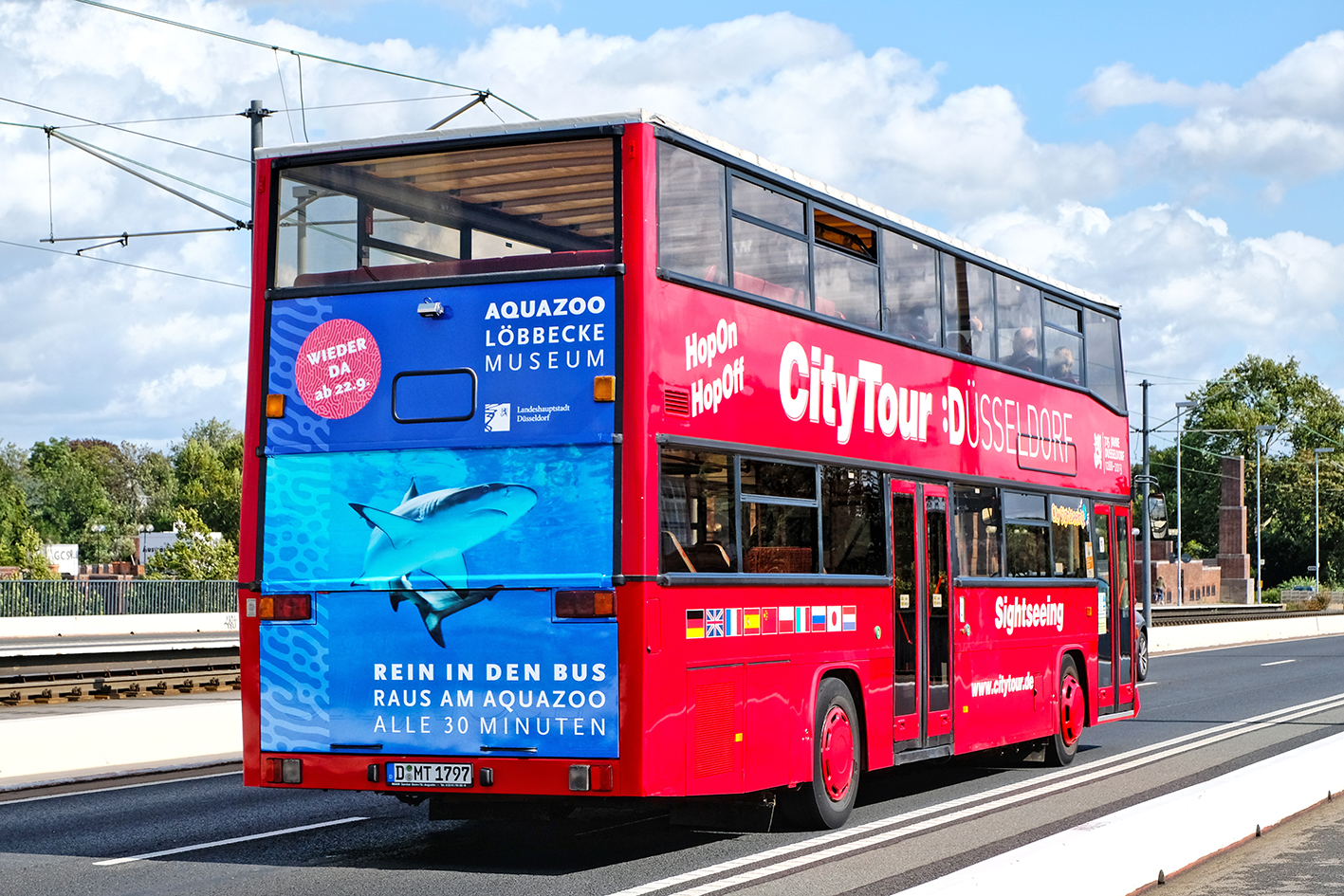 Stadt Düsseldorf Standortkommunikation mit Stadtsilhouette