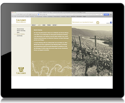 Weingut Carl Loewen Website